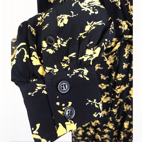 Ganni Printed Crepe Wrap Maxi Dress - Size: 2/4 - Picture 14 of 17